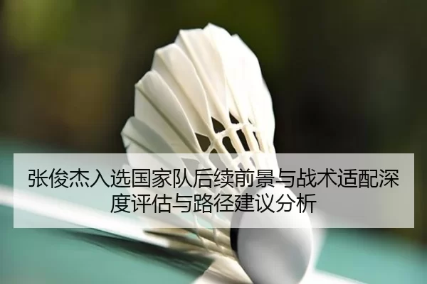 张俊杰入选国家队后续前景与战术适配深度评估与路径建议分析